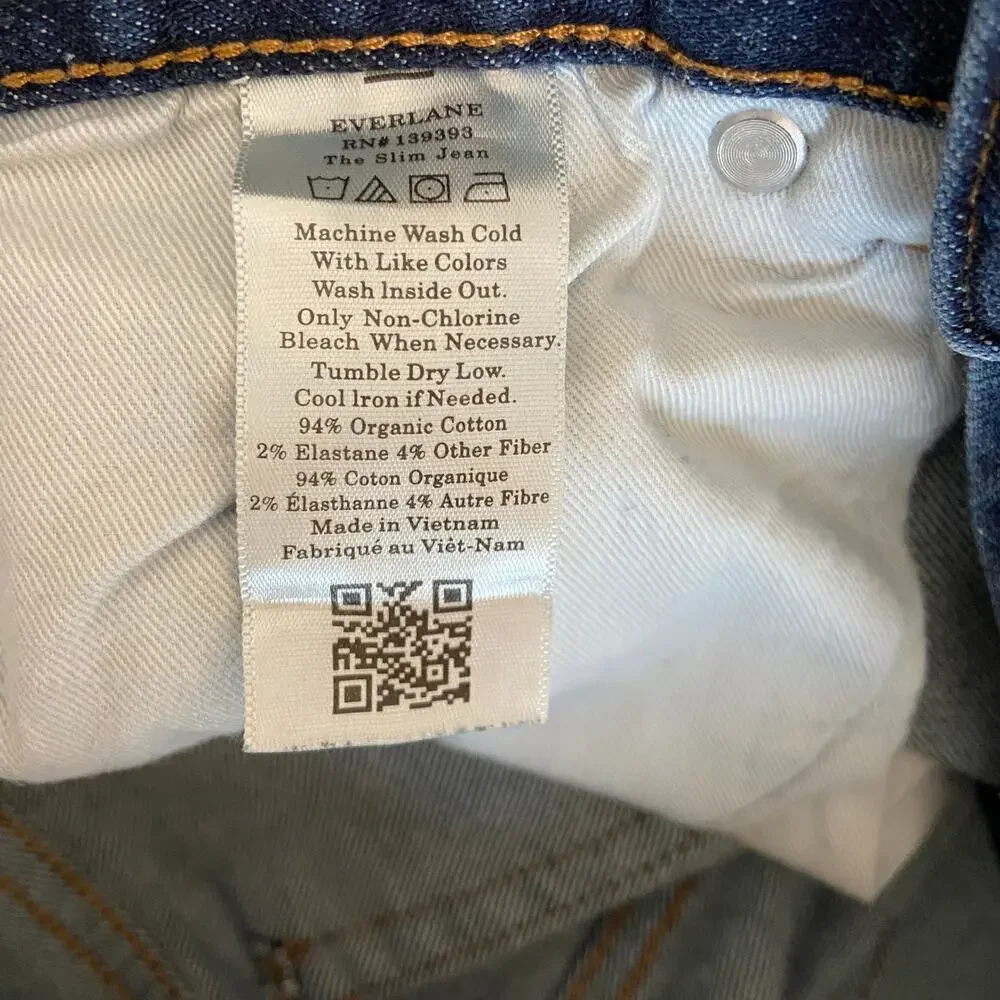 Everlane Uniform Dark Wash The Slim Jean - Men's Size 31x32